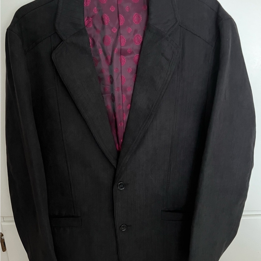 Black/gray solid color Men’s Sport coat, Medium